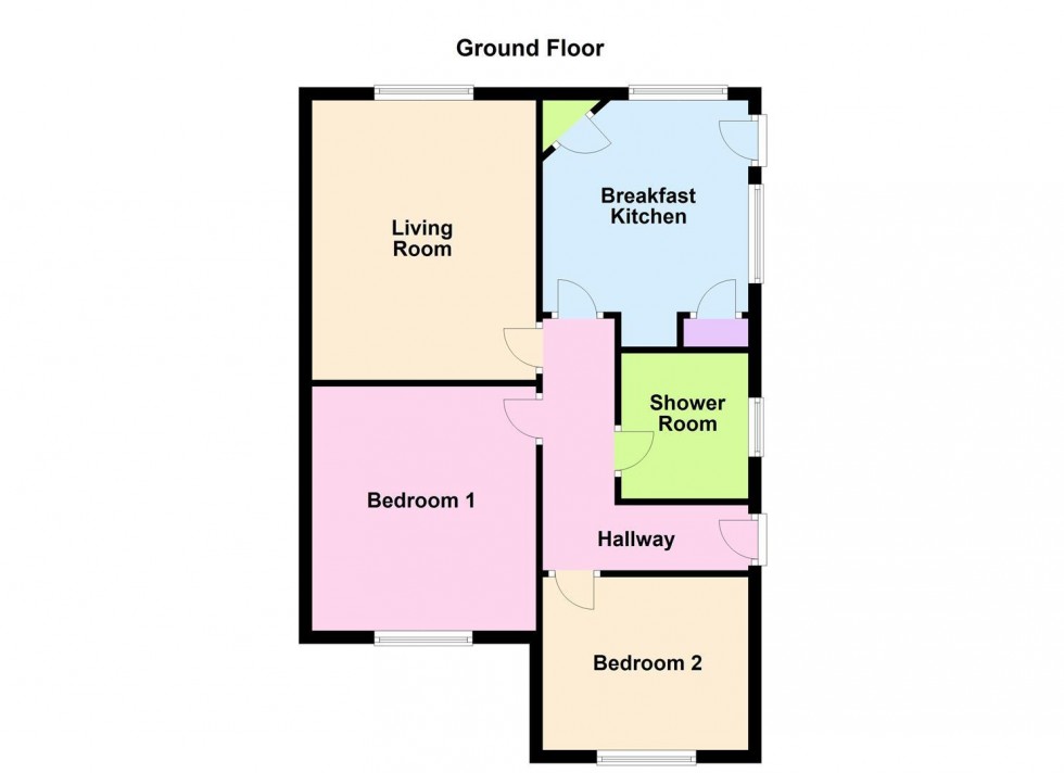 Floorplan for Willow Road, Blaby, Leicester