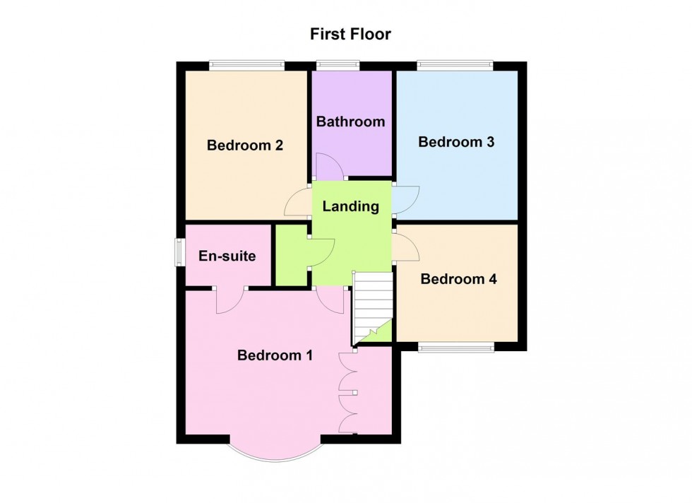 Floorplan for Bradstone Close, Broughton Astley, Leicester