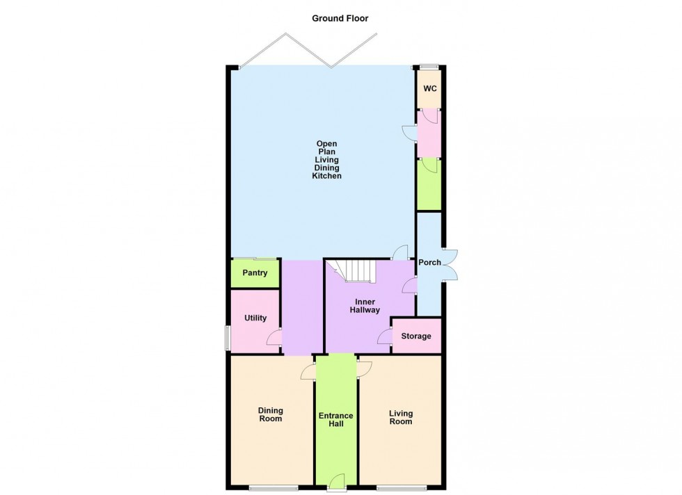 Floorplan for Stanton Road, Sapcote, Leicester