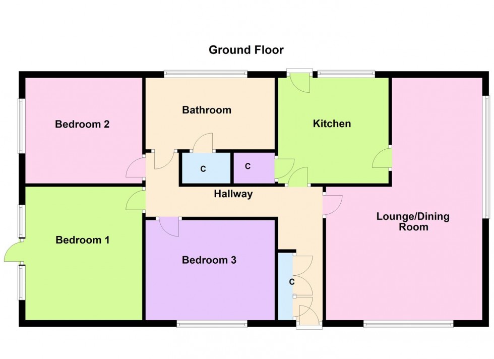 Floorplan for Coleridge Drive, Enderby, Leicester