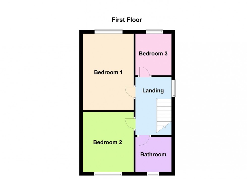 Floorplan for Skippers Close, Blaby, Leicester