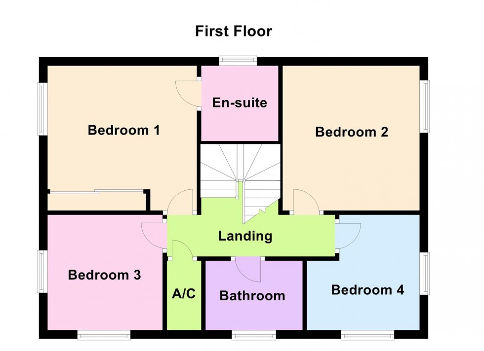 Floorplan for Henson Close, Whetstone, Leicester