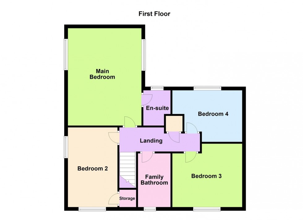 Floorplan for Wright Close, Whetstone, Leicester