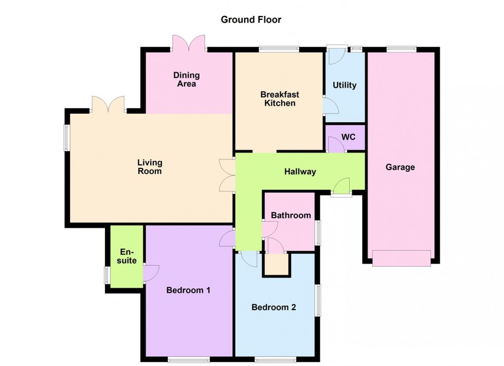 Floorplan for Elmhurst Close, Narborough, Leicester