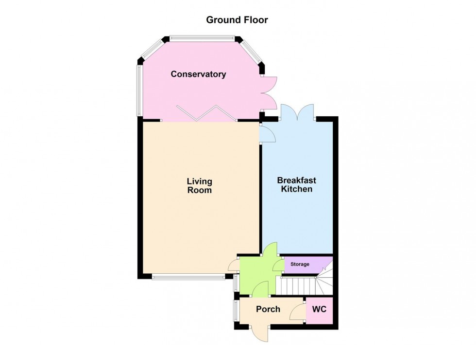 Floorplan for Hill View Drive, Cosby, Leicester