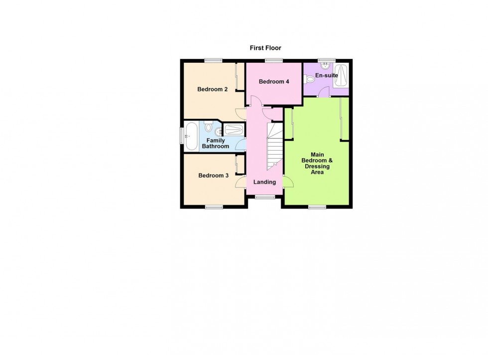 Floorplan for Ewan Close, Whetstone, Leicester