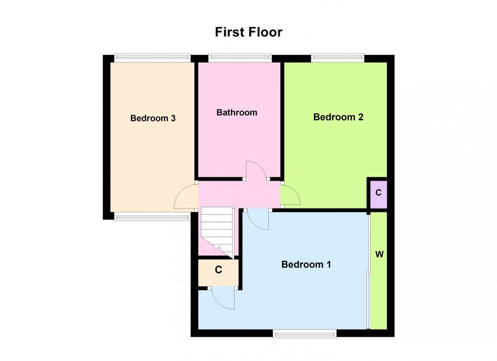 Floorplan for Waterloo Crescent, Countesthorpe, Leicester