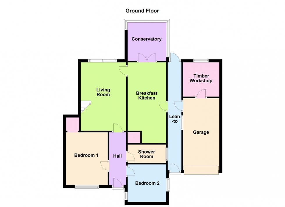 Floorplan for Lewis Way, Countesthorpe