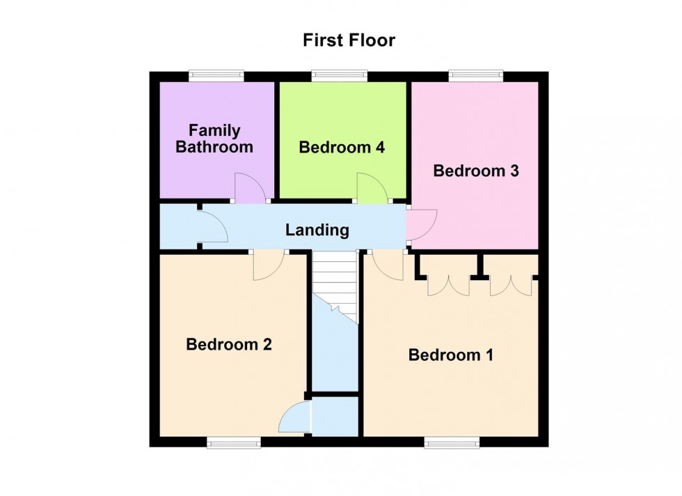 Floorplan for Sanderson Close, Whetstone, Leicester