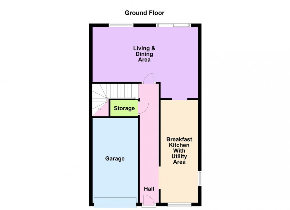 Floorplan for Hawk Close, Broughton Astley, Leicester