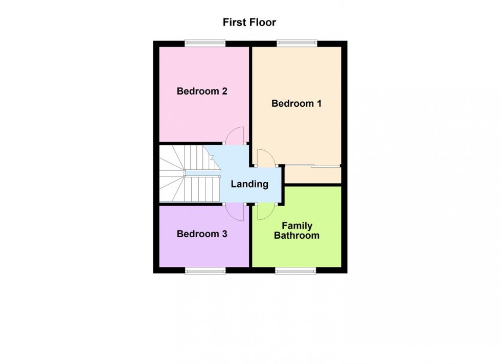 Floorplan for Hawk Close, Broughton Astley, Leicester