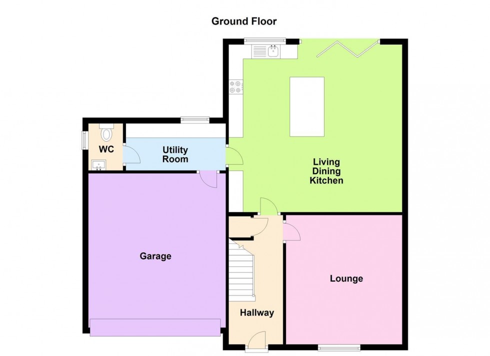 Floorplan for Williams Close, Littlethorpe, Leicester