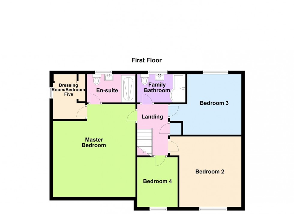 Floorplan for Williams Close, Littlethorpe, Leicester