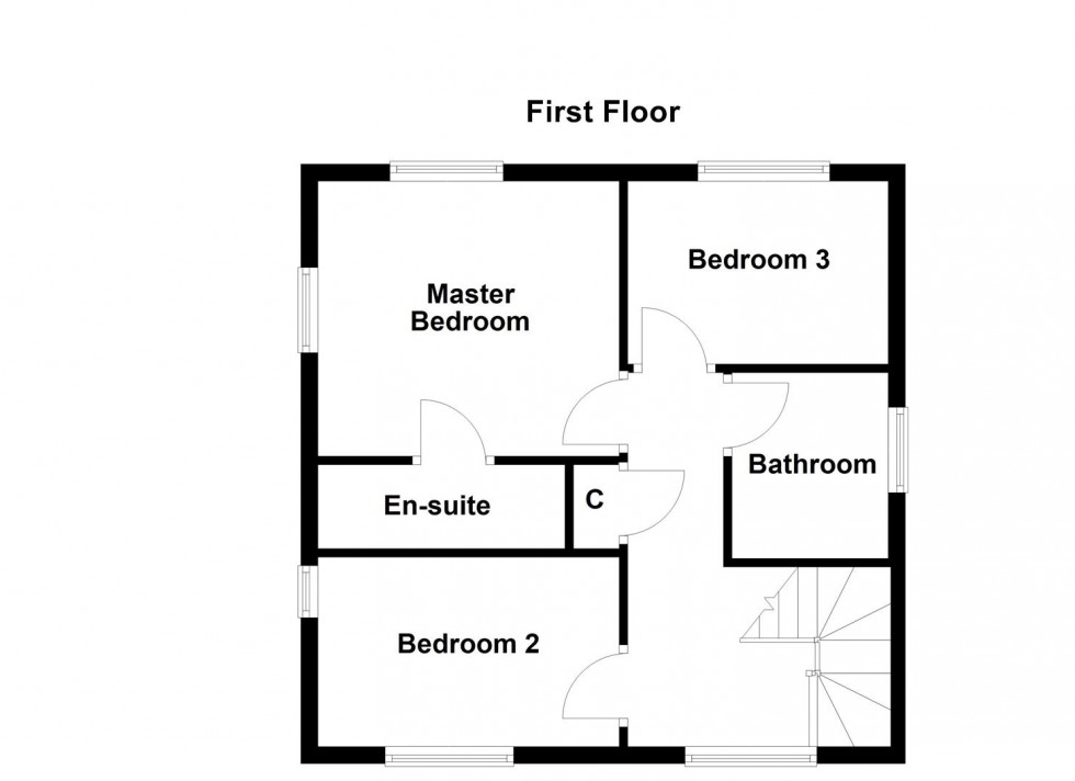 Floorplan for Buxton Crescent, Broughton Astley, Leicester