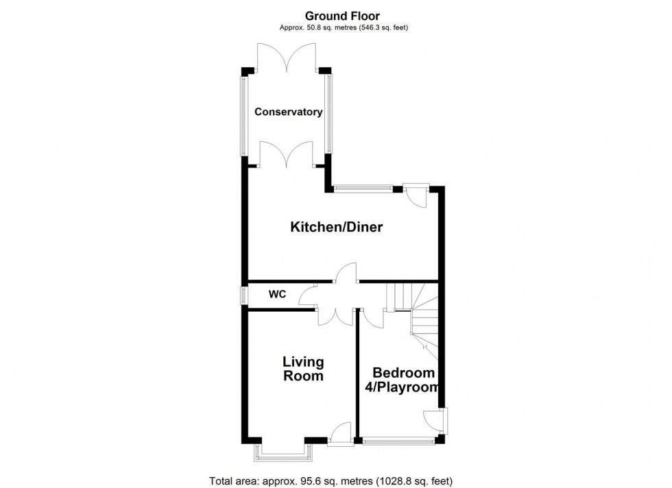 Floorplan for Robertson Close, Stoney Stanton, Leicester