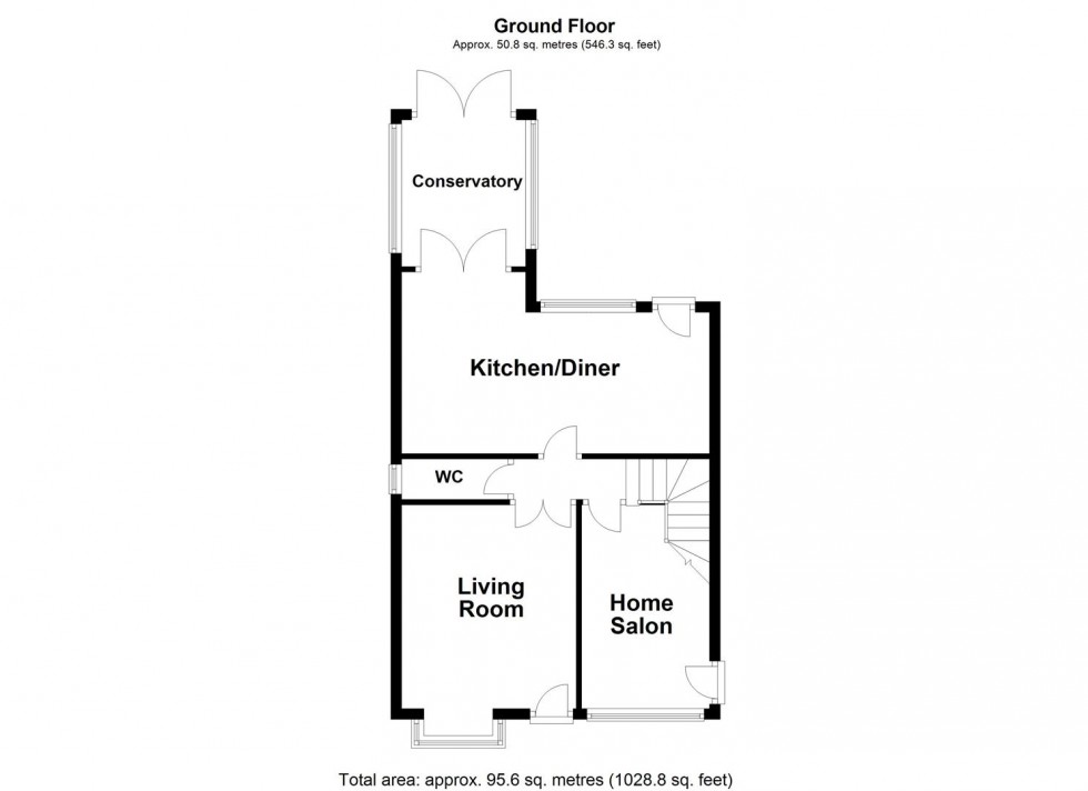 Floorplan for Robertson Close, Stoney Stanton, Leicester