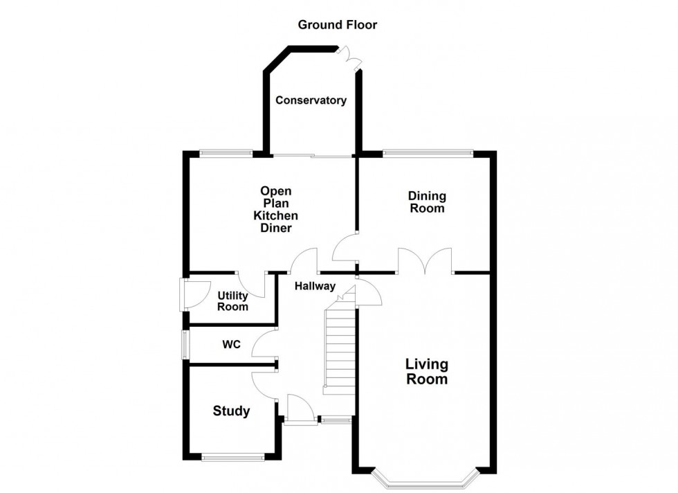 Floorplan for Alice Gardens, Whetstone, Leicester