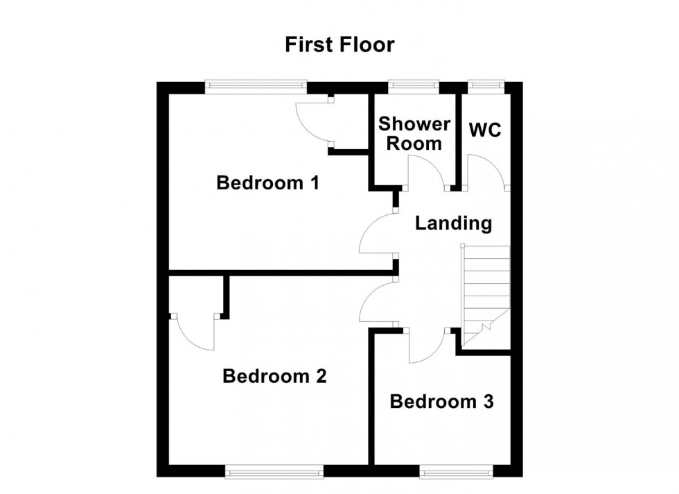 Floorplan for Ambleside Drive, Leicester