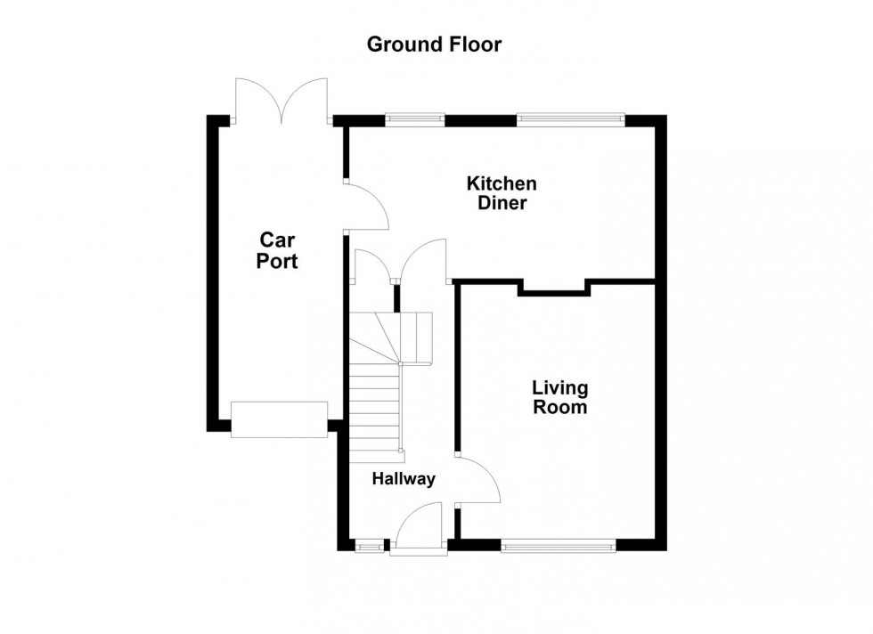 Floorplan for Farthingdale Close, Cosby, Leicester