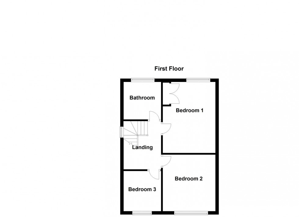 Floorplan for Saville Road, Blaby, Leicester