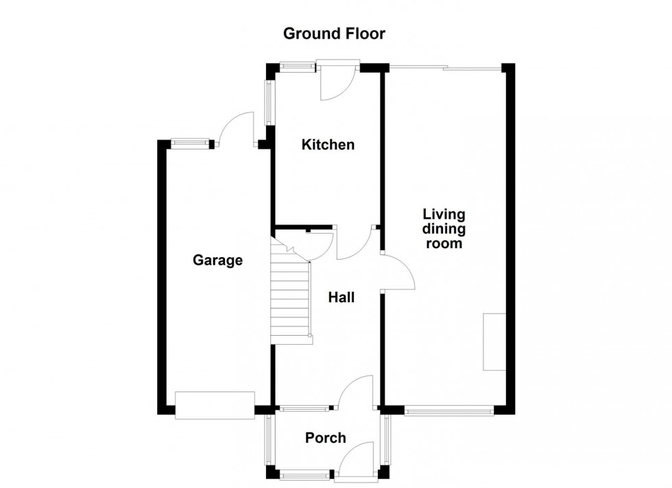 Floorplan for Tudor Drive, Cosby, Leicester