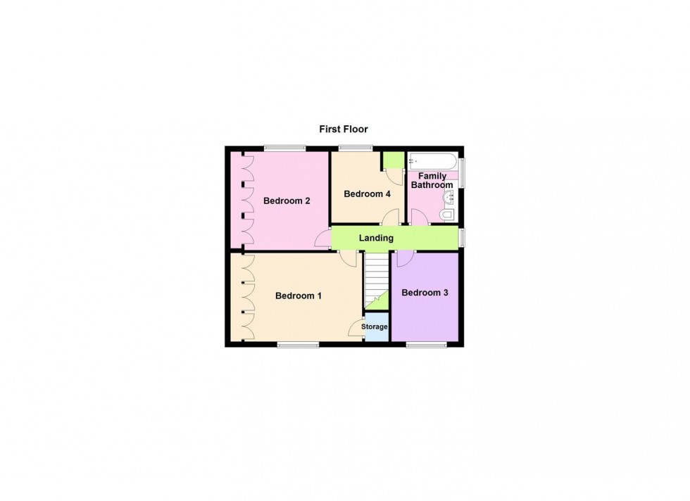 Floorplan for Tennyson Street, Narborough, Leicester