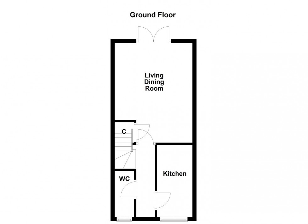 Floorplan for West Field Road, Sapcote, Leicester