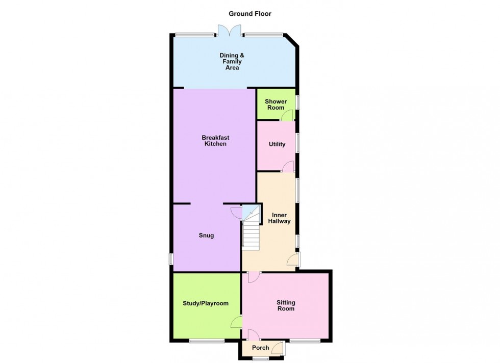 Floorplan for Old Bramley House,  Broughton Astley, Leicester