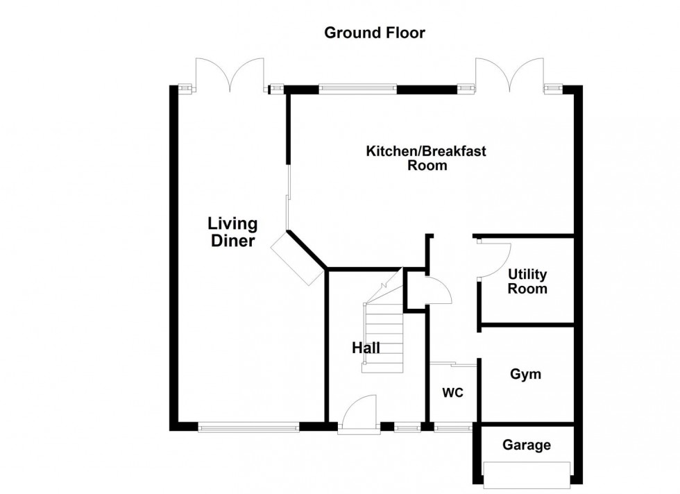 Floorplan for Southway, Blaby, Leicester