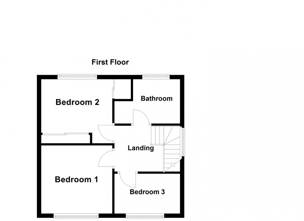 Floorplan for Southway, Blaby, Leicester