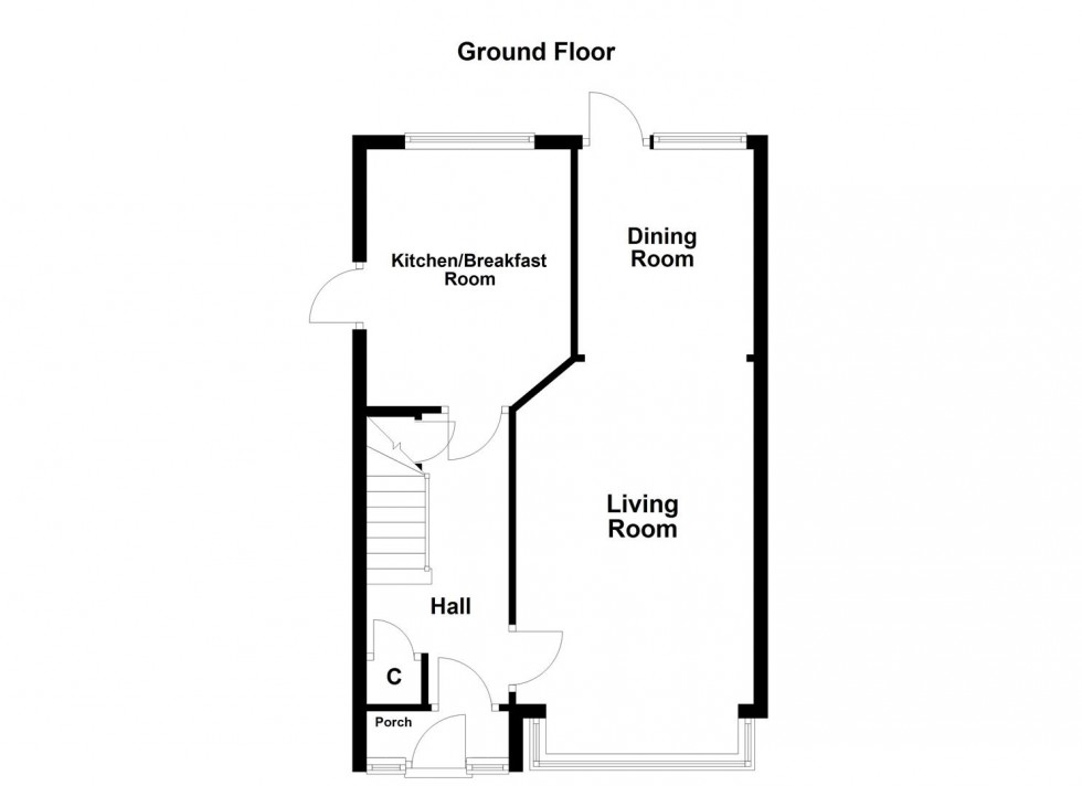 Floorplan for Dorchester Close, Blaby, Leicester