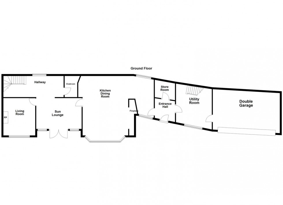 Floorplan for The Corner House, The Nook, Cosby