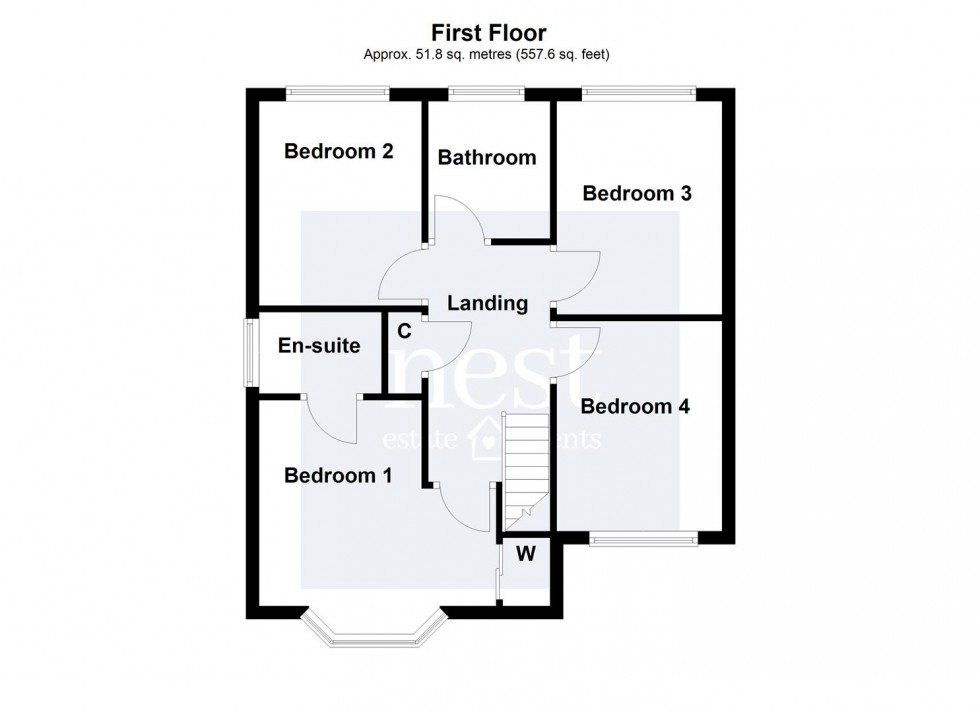 Floorplan for Murray Close, Broughton Astley, Leicester