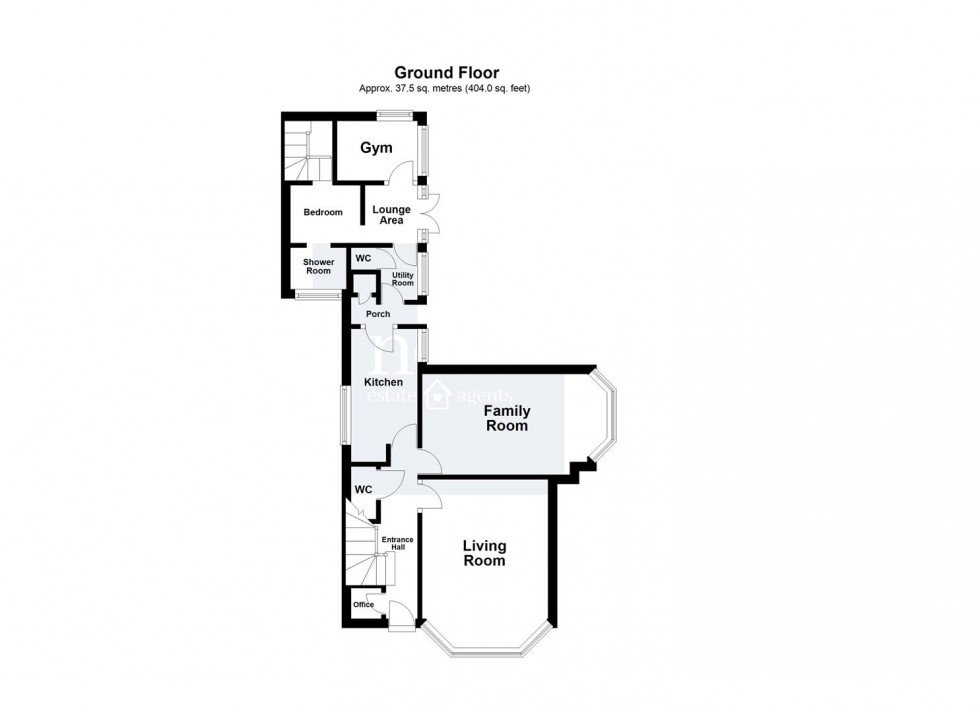Floorplan for Lutterworth Road, Blaby, Leicester