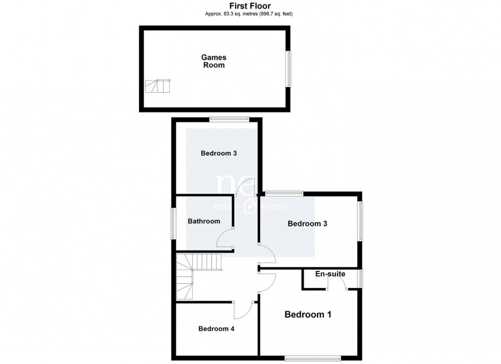 Floorplan for Lutterworth Road, Blaby, Leicester