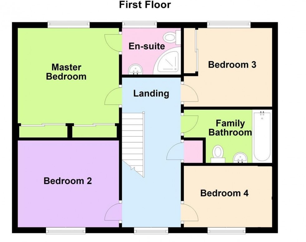 Floorplan for Henson Close, Whetstone, Leicester