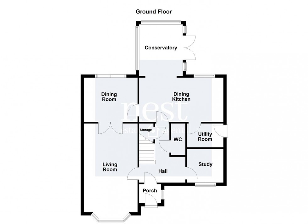Floorplan for Spinner Close, Broughton Astley, Leicester