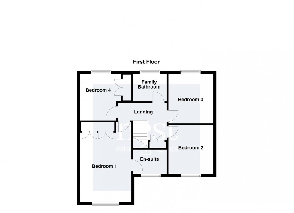 Floorplan for Spinner Close, Broughton Astley, Leicester