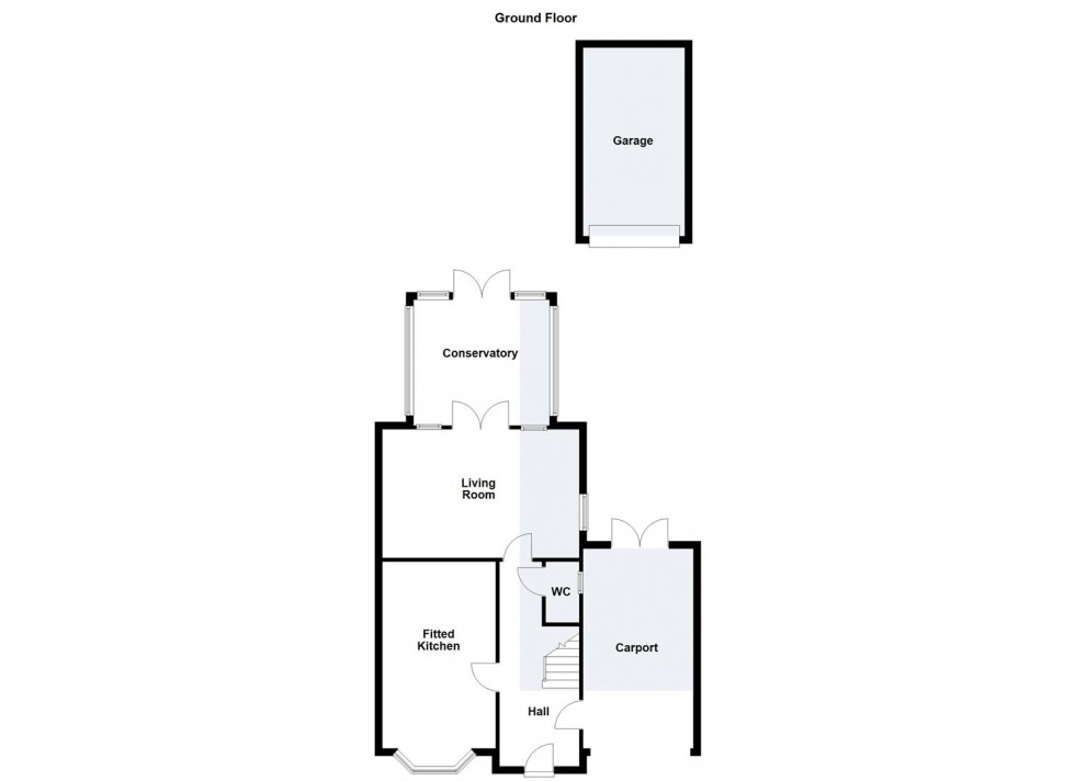 Floorplan for Loughland Close, Blaby, Leicester