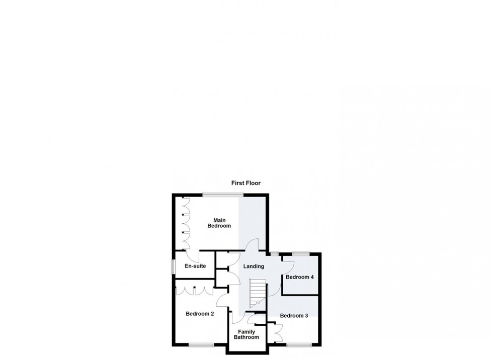 Floorplan for Loughland Close, Blaby, Leicester