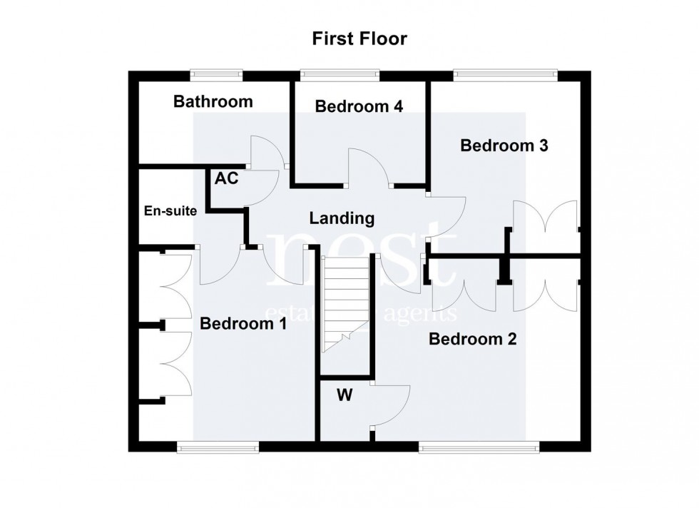 Floorplan for Stanhope Road, Wigston