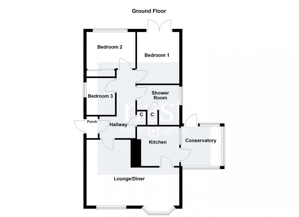 Floorplan for Poplar Avenue, Countesthorpe, Leicester