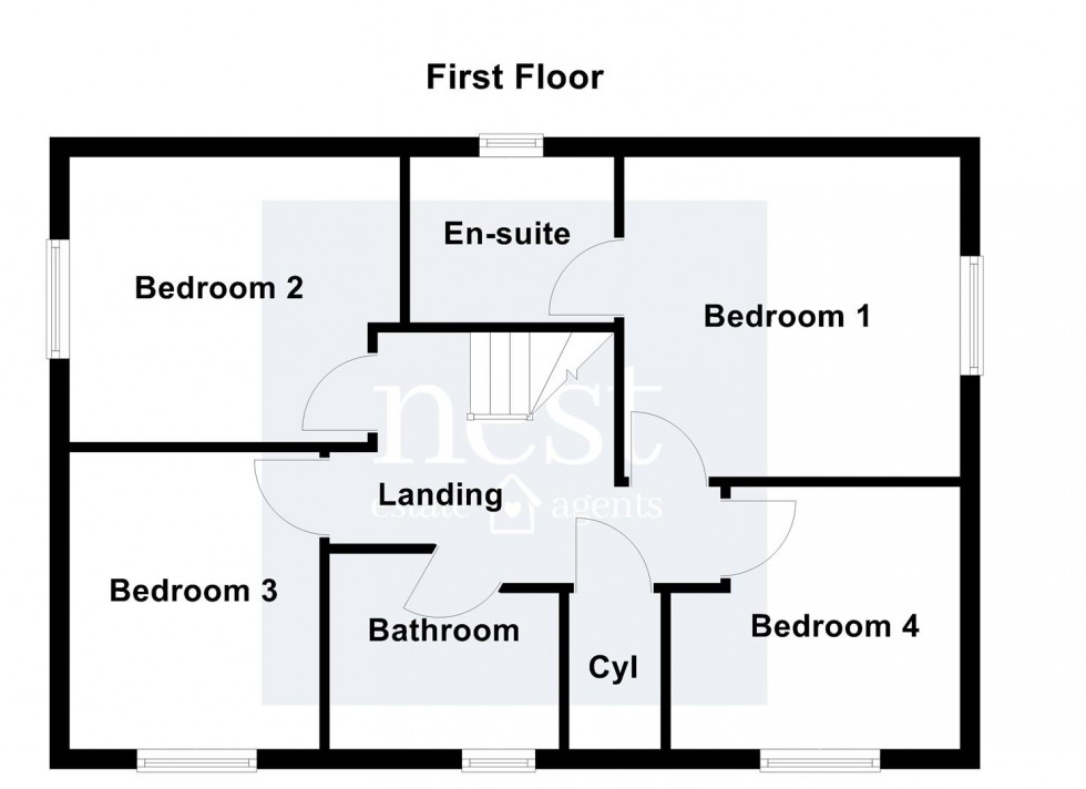 Floorplan for Goscote Drive, Narborough, Leicester