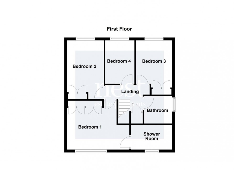 Floorplan for Benskyn Close, Countesthorpe, Leicester