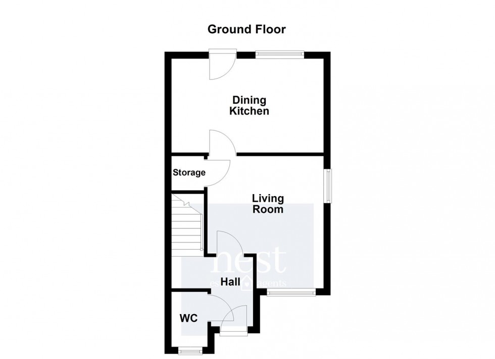 Floorplan for Shades Close, Croft, Leicester