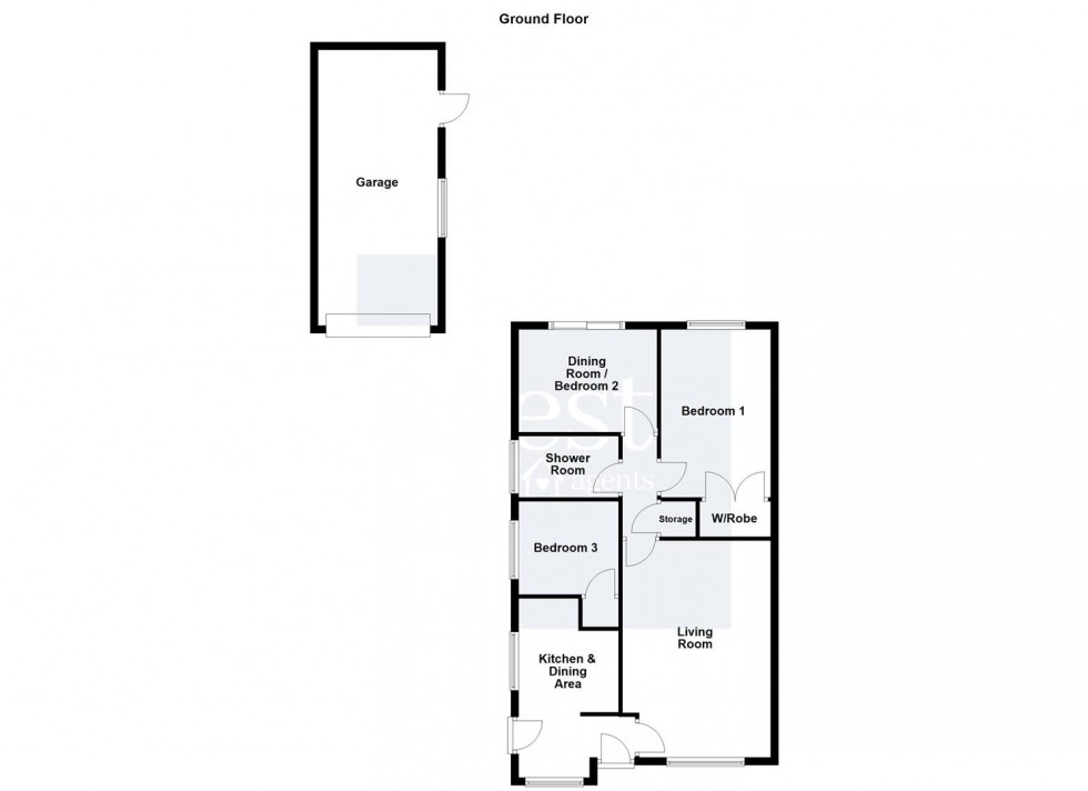 Floorplan for Farmway, Leicester