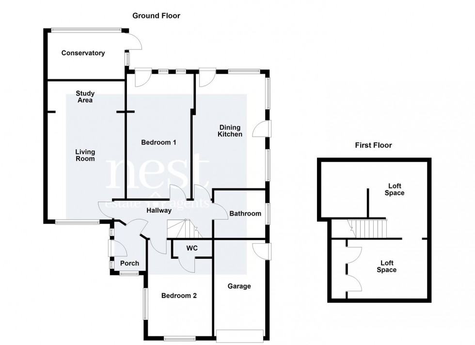 Floorplan for The Bridle, Glen Parva, Leicester