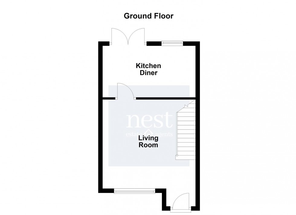 Floorplan for Ervins Lock Road, Wigston