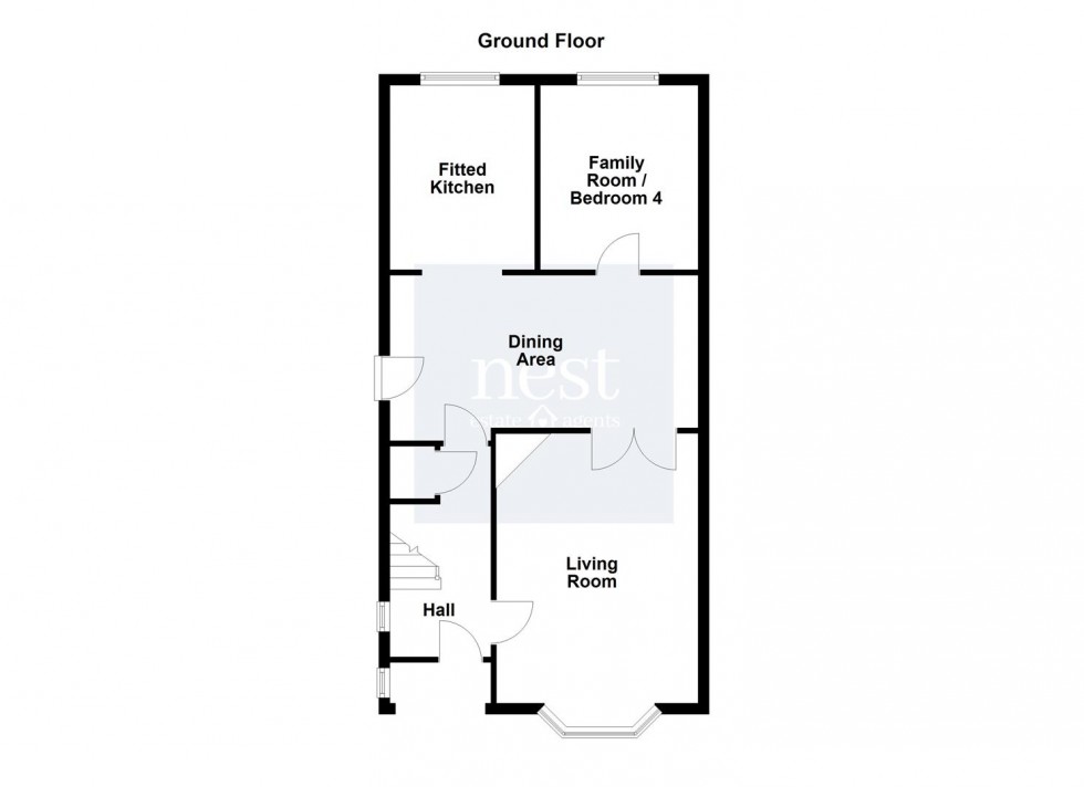 Floorplan for Cedar Road, Blaby, Leicester