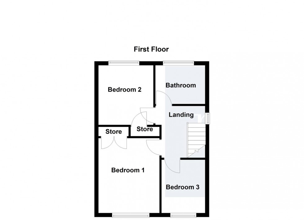 Floorplan for Southfield Close, Glen Parva, Leicester